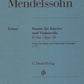 Hal Leonard Mendelssohn Sonata for Piano and Violoncello in D Major Op. 58
