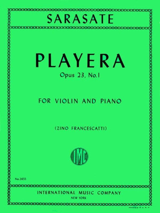 IMC Playera Op. 23 No. 1 for Violin and Piano - Sarasate No. 2655